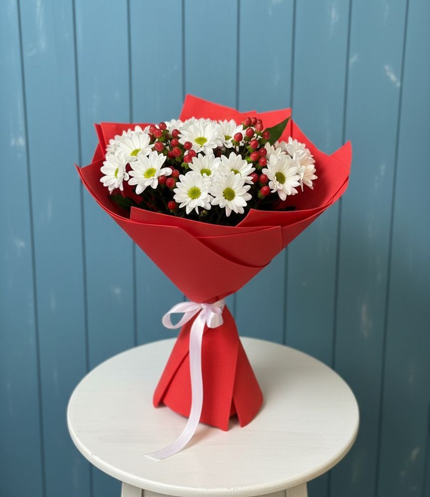 Букет цветов из: Хризантемы в Николо-Урюпино