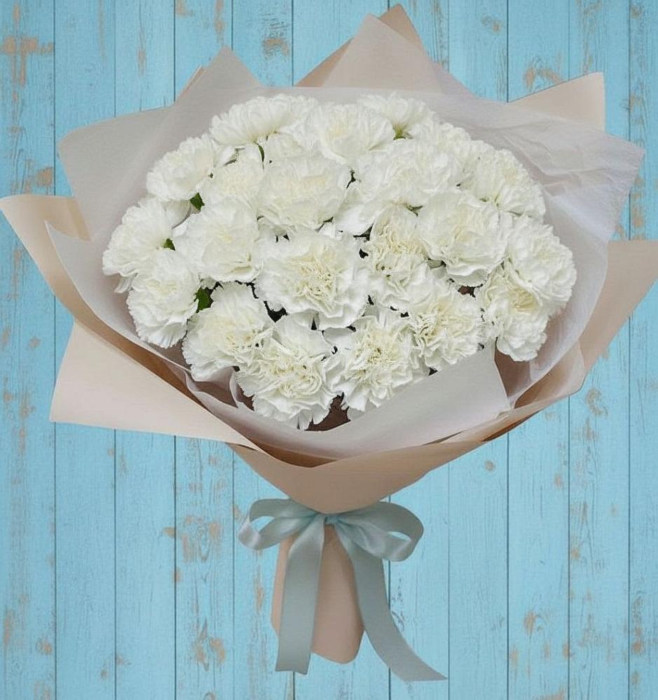 Букет цветов из: Гвоздики в Николо-Урюпино