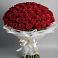 Букет 101 Красная роза Блэк Мэджик в Николо-Урюпино