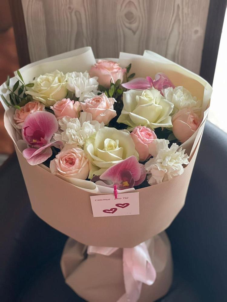 Букет цветов из: Орхидеи, Розы и Гвоздики в Николо-Урюпино