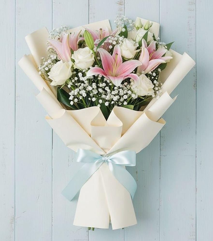 Букет цветов из: Лилии в Николо-Урюпино