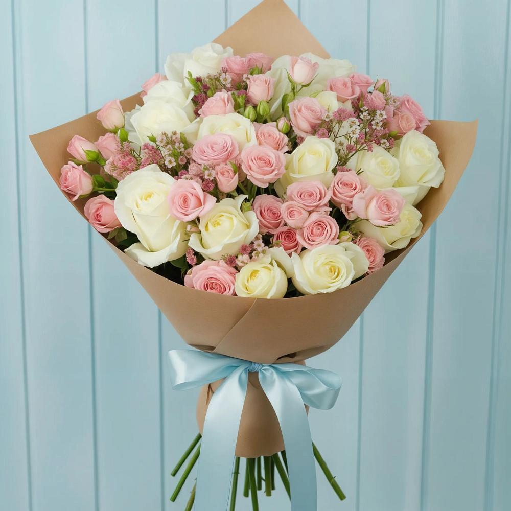 Букет цветов из: Розы в Николо-Урюпино