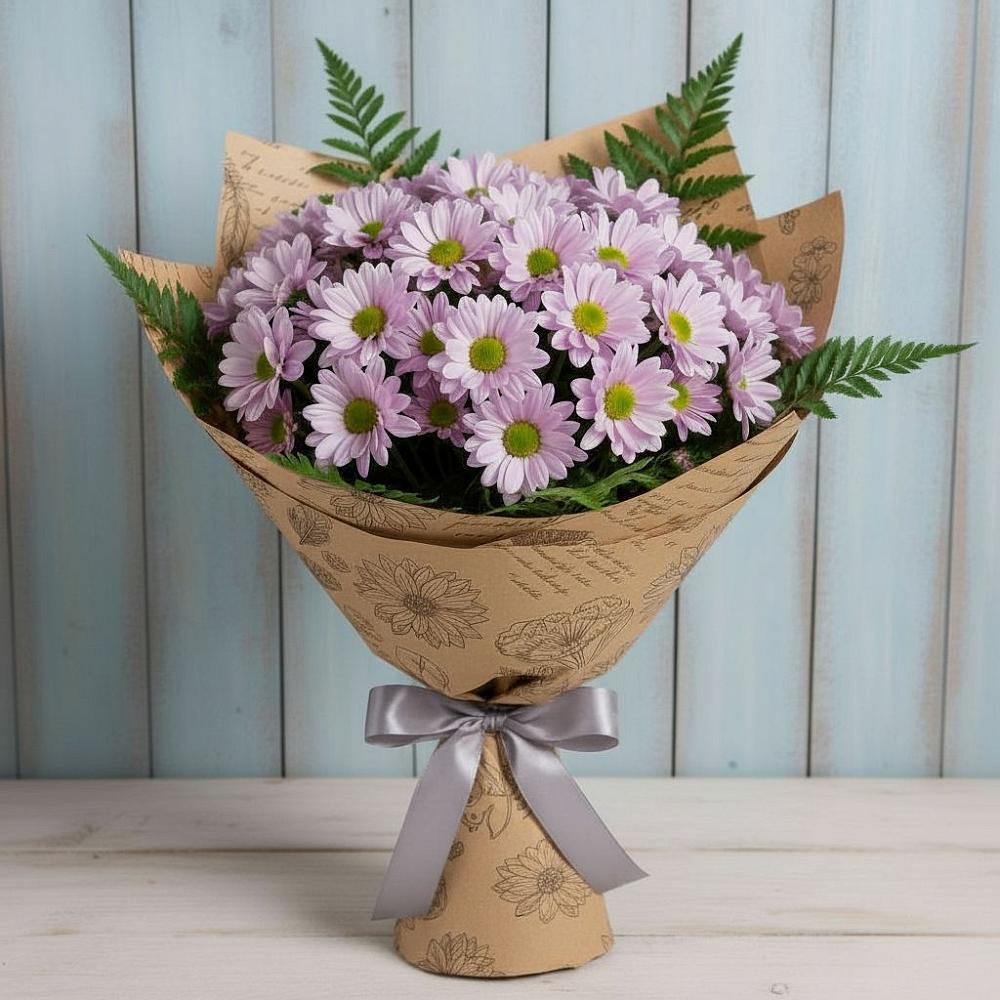 Букет цветов из: Хризантемы в Николо-Урюпино