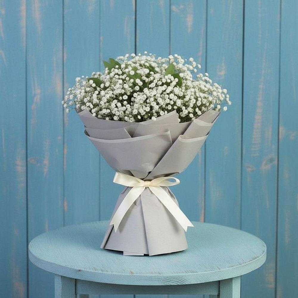 Букет цветов из: Гипсофила в Николо-Урюпино