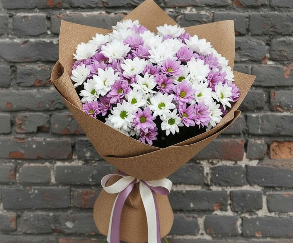 Букет цветов из: Хризантемы в Николо-Урюпино