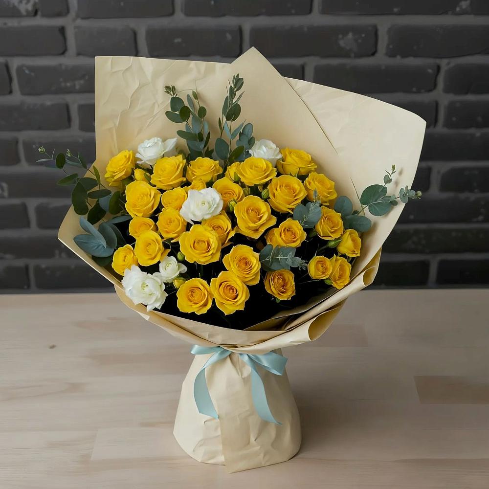 Букет цветов из: Розы в Николо-Урюпино