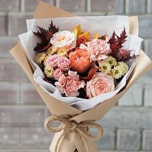 Букет цветов из:  Гвоздики, Хризантемы и Розы в Николо-Урюпино