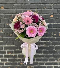 Букет цветов из:  Герберы и Хризантемы #REPLACE_PRED# Николо-Урюпино