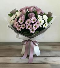 Букет цветов из:  Хризантемы и Розы #REPLACE_PRED# Николо-Урюпино