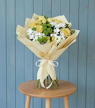 Букет цветов из:  Хризантемы и Розы #REPLACE_PRED# Николо-Урюпино