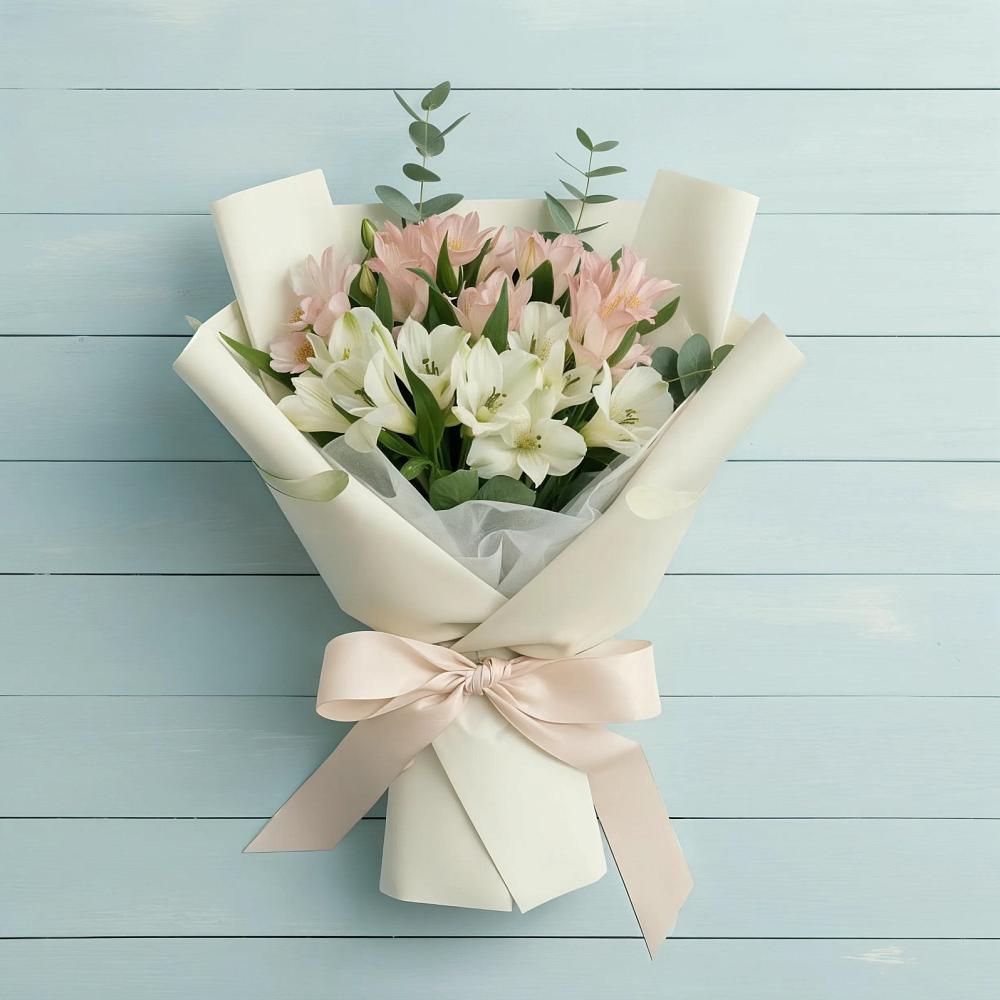 Букет цветов из: Альстромерии в Николо-Урюпино