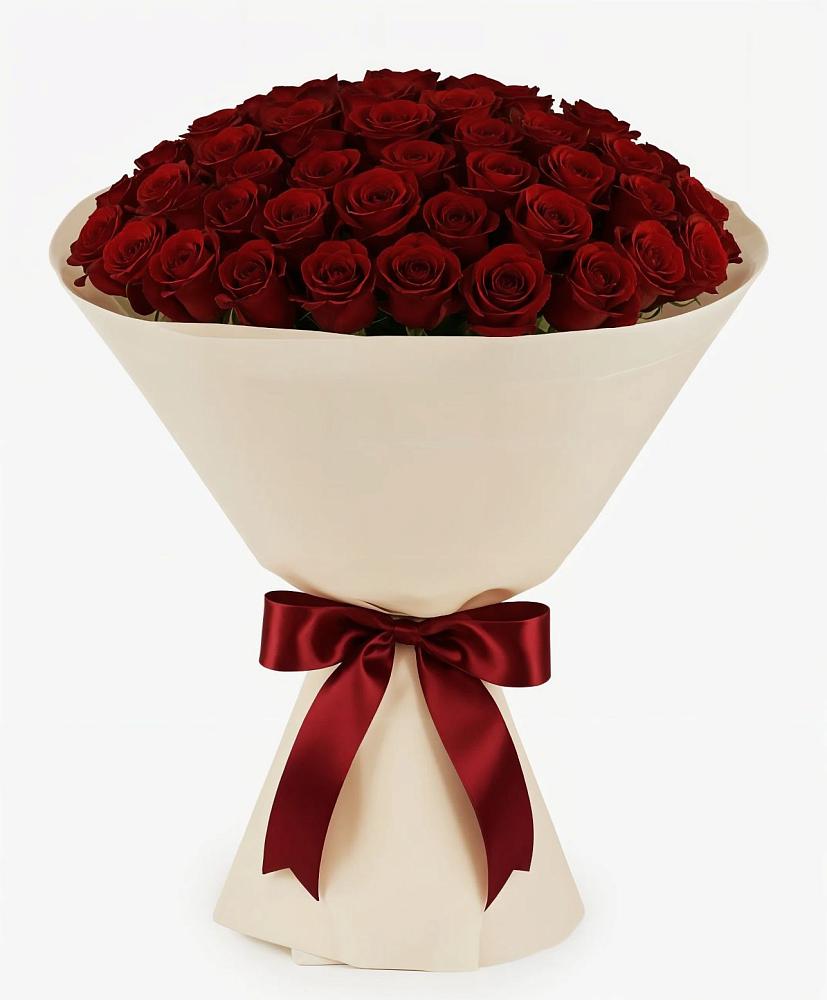 Букет 101 Бордовая роза Блэк Бакарра в Николо-Урюпино